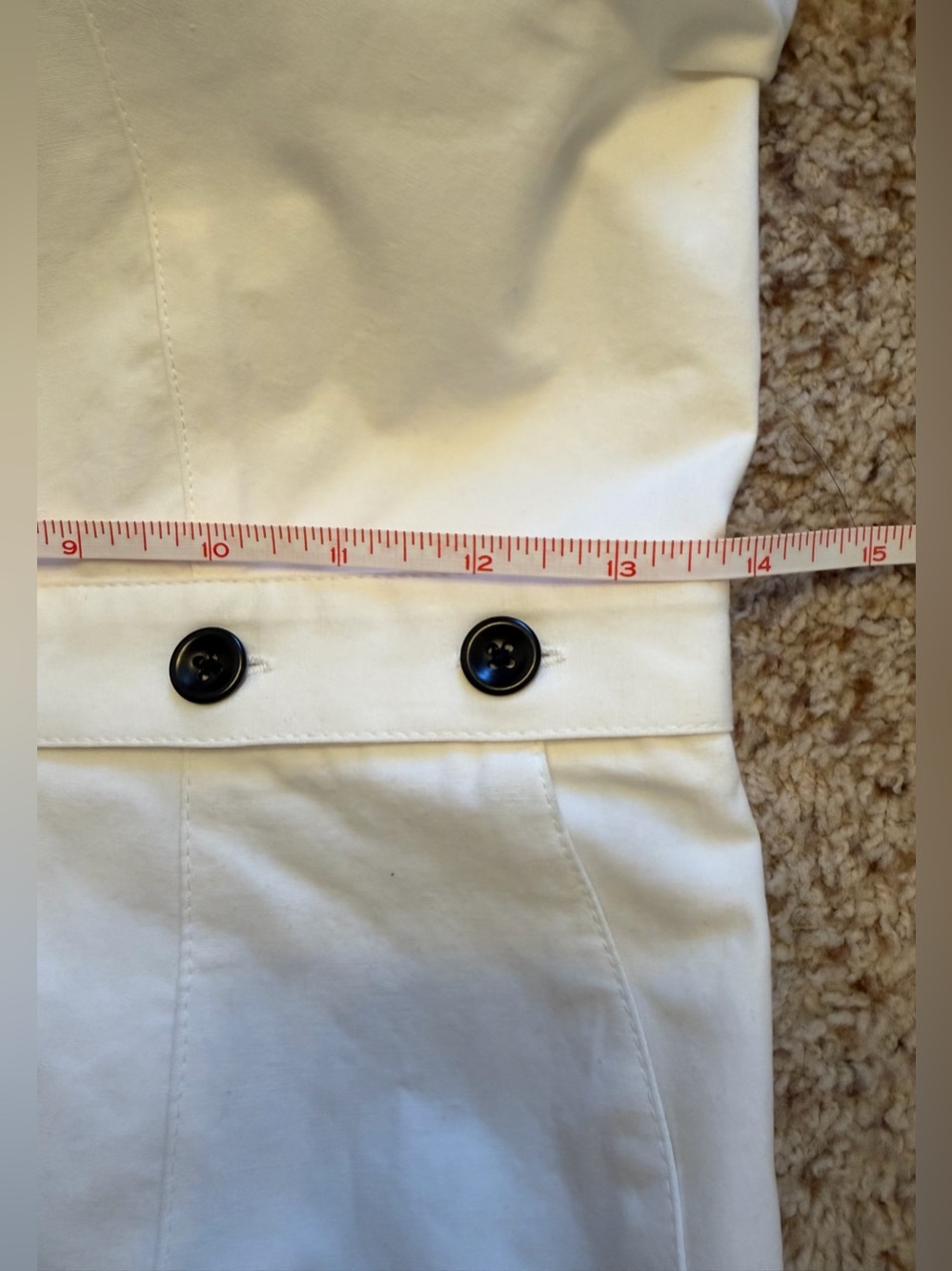 Proenza Schouler Full Front Zip Midi Dress White Cotton Linen Blend, Size 4 - Picture 14 of 16